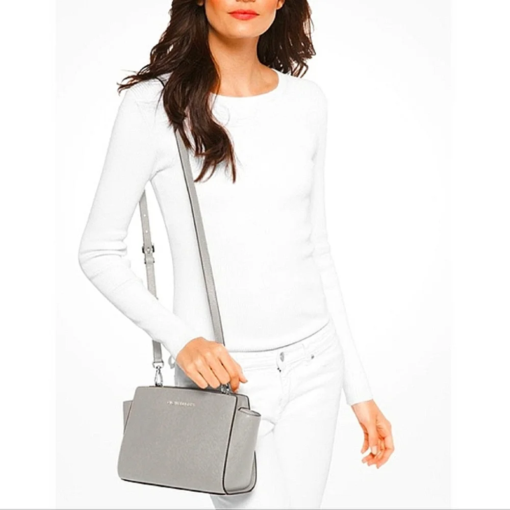 MICHAEL KORS Selma Saffiano Crossbody Bag NWT